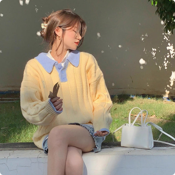 Women's Preppy Style Sweater