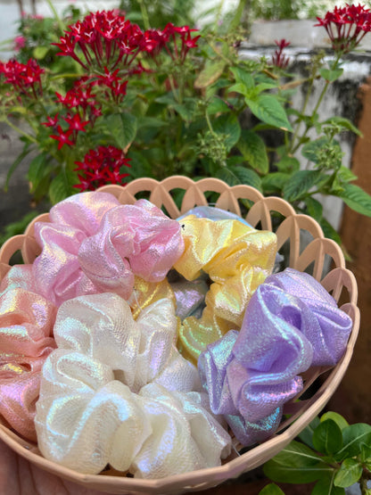 Glitter Scrunchie Pack of 6